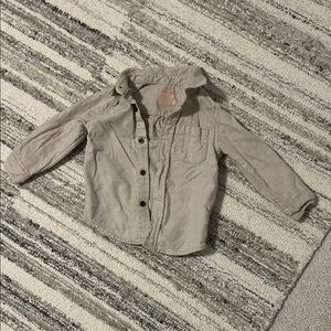 Cat and Jack Beige Button-Up Shirt